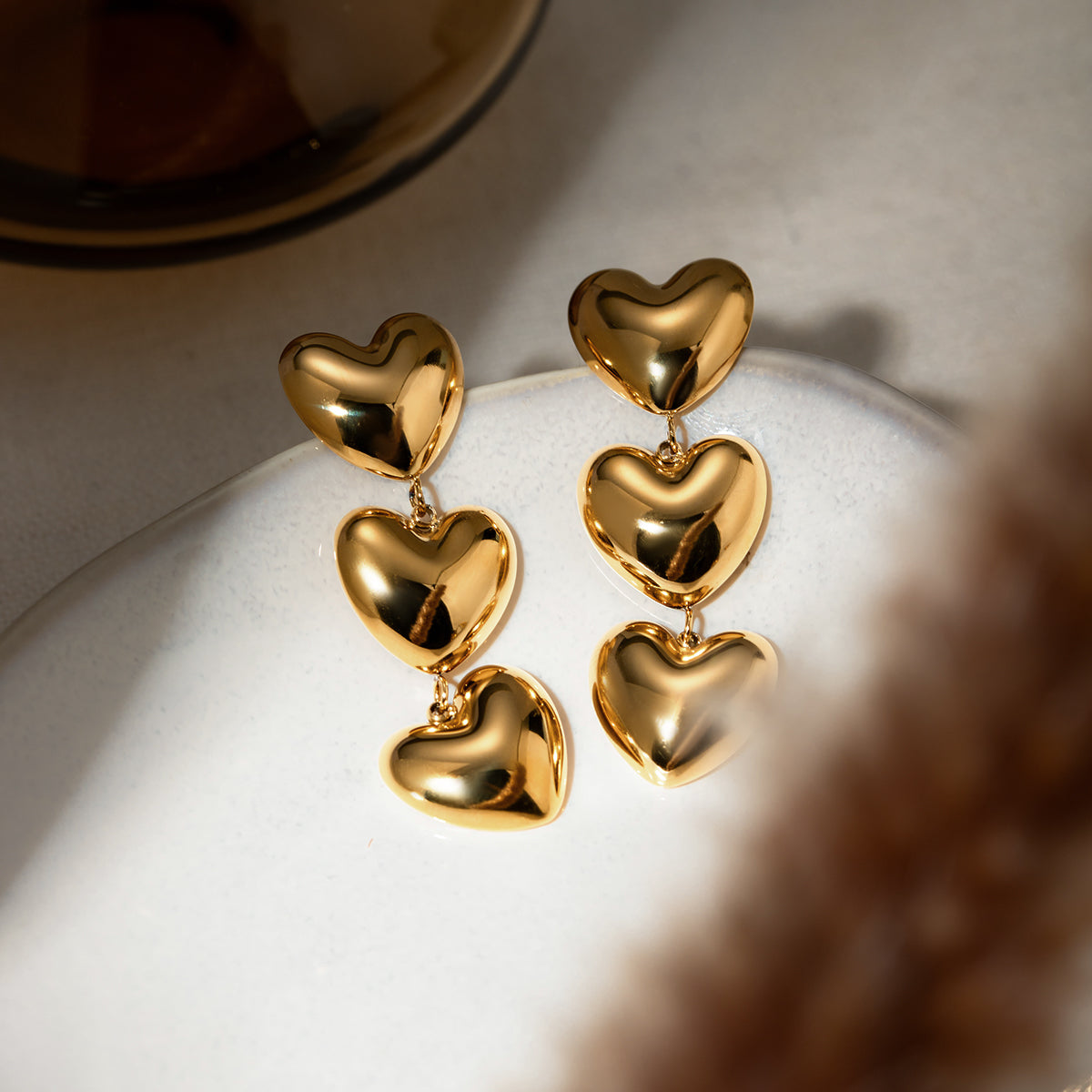 In Love Heart Earrings