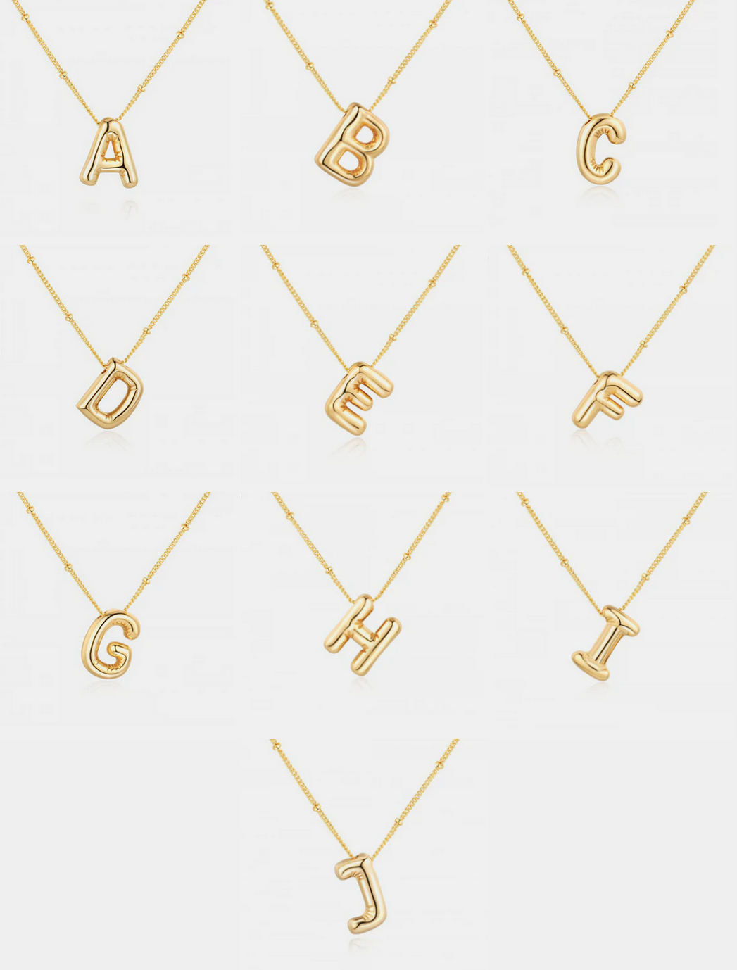 That's My Name Initial Necklace A-J