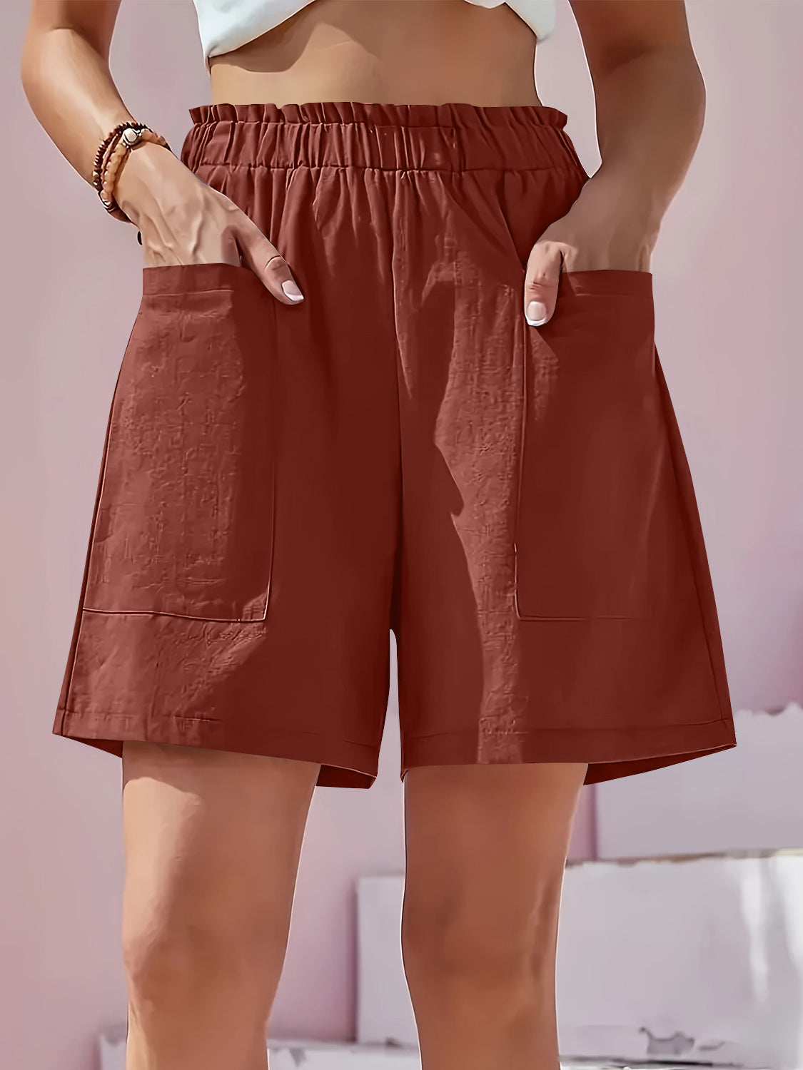 Everyday Elastic Waist Shorts