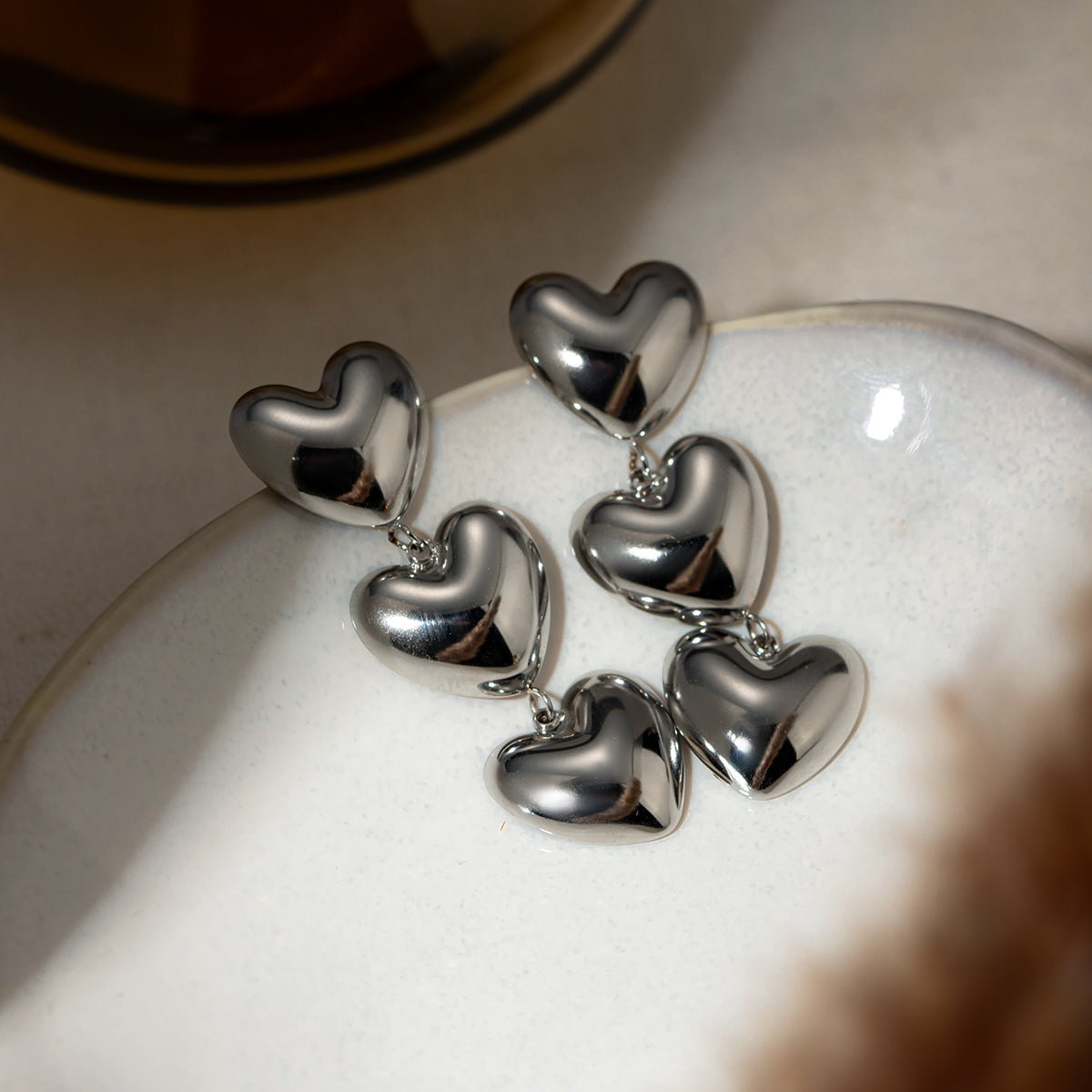 In Love Heart Earrings