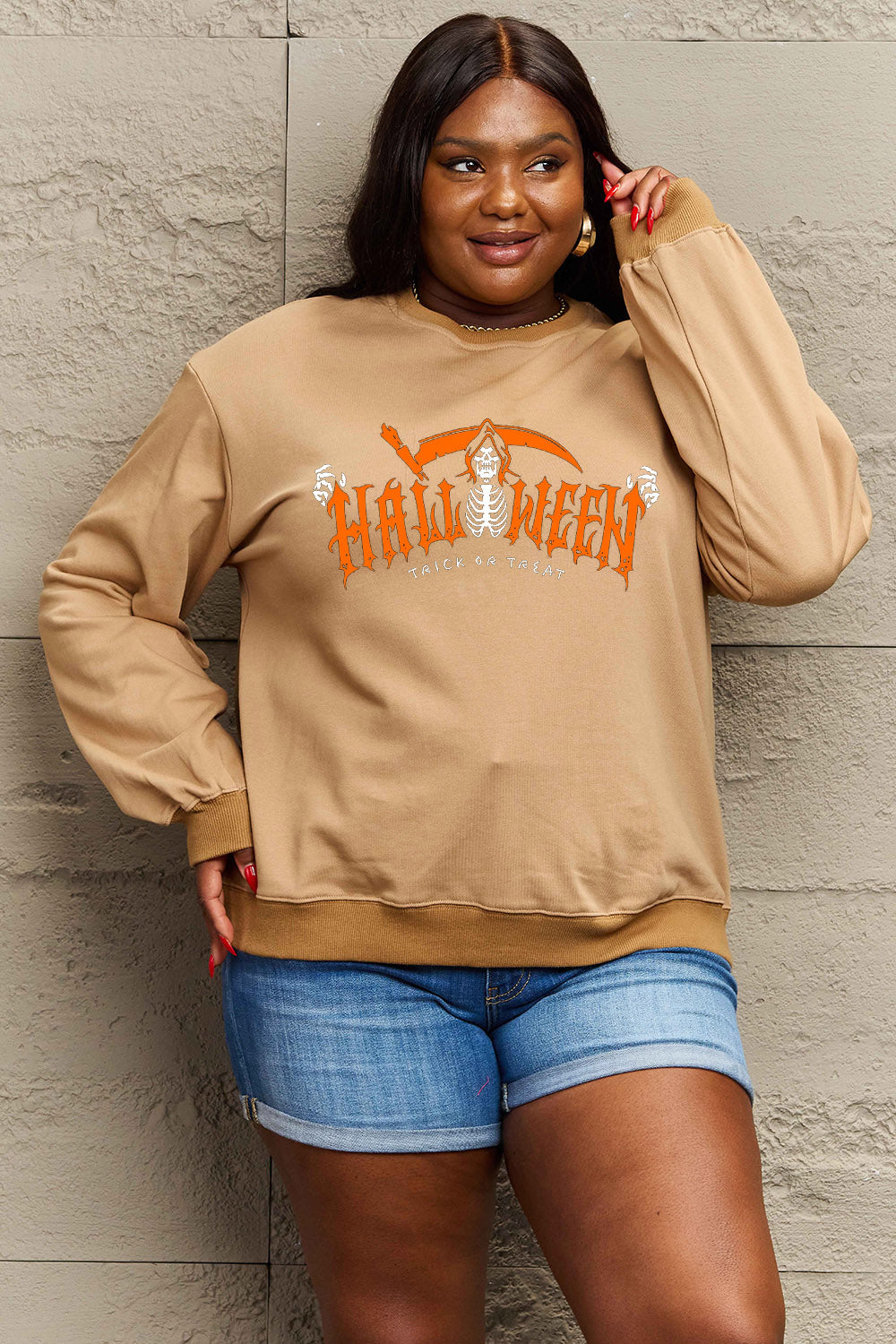 HALLOWEEN TRICK OR TREAT Graphic Sweatshirt