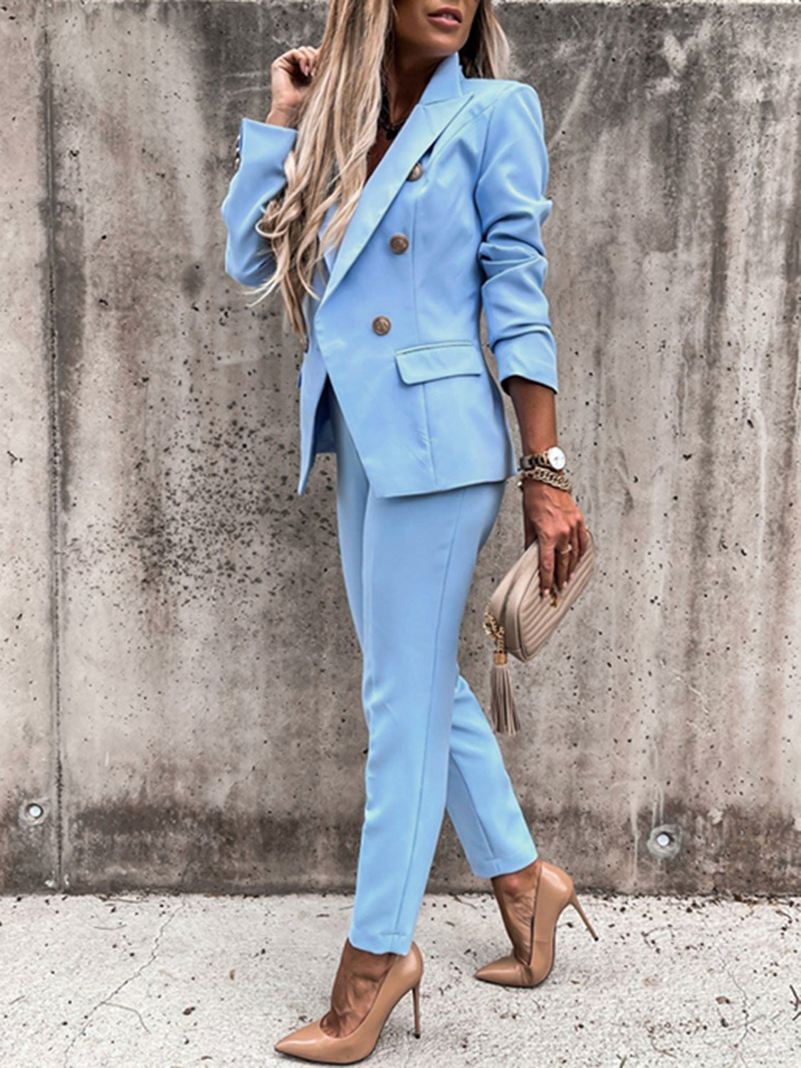 Boss Up Long Sleeve Blazer and Pantsuit