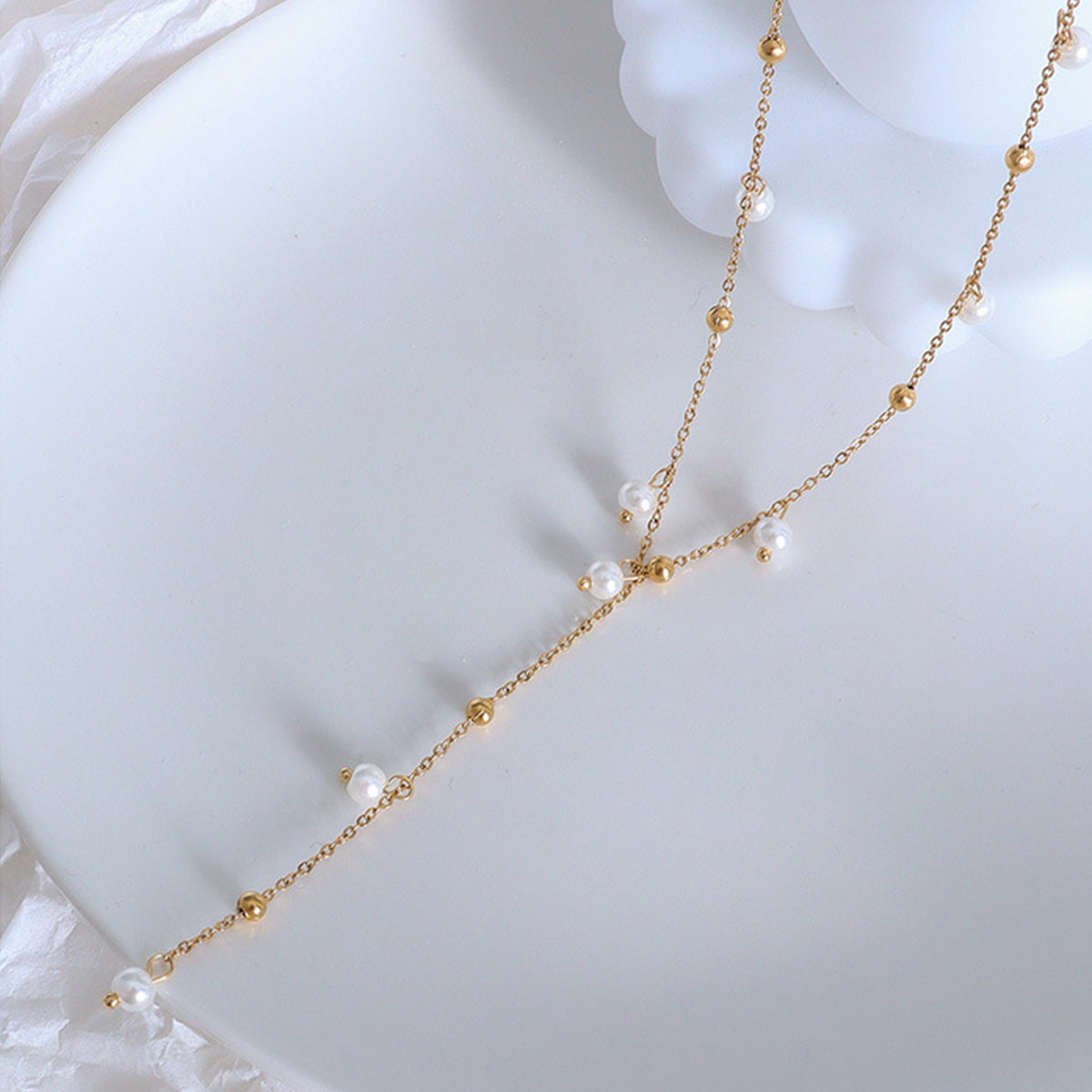 Divine and Elegant Pearl Drop Necklace