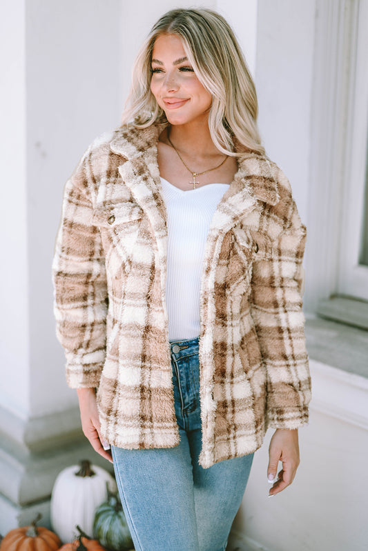 Plaid Collared Jacket