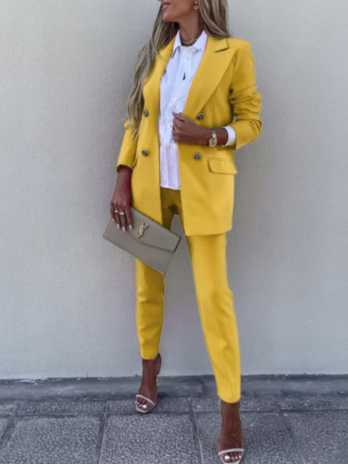 Boss Up Long Sleeve Blazer and Pantsuit