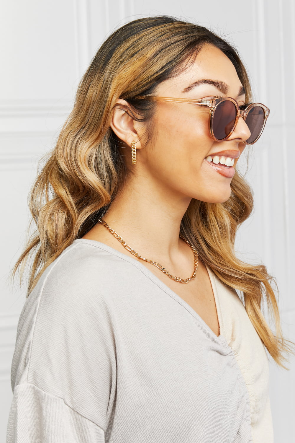 Simple Round Frame Sunglasses