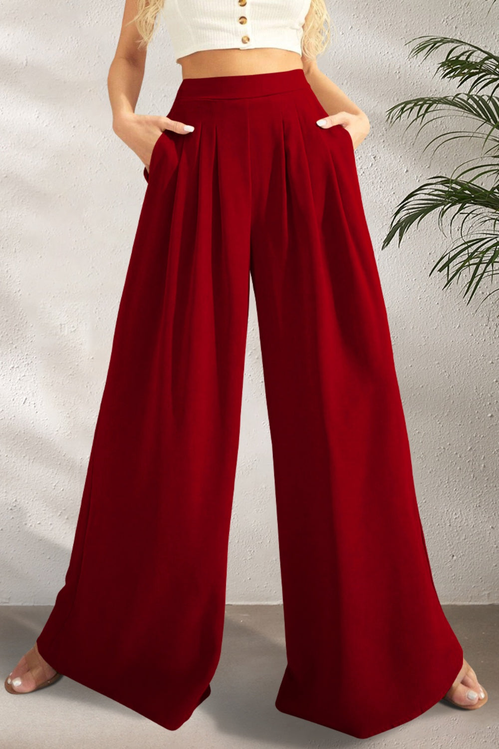 Casual Everyday Wide Leg Pants