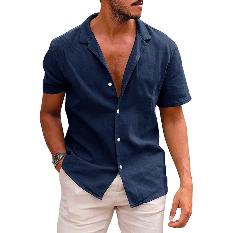 Casual Button Down Short Sleeve Shirt