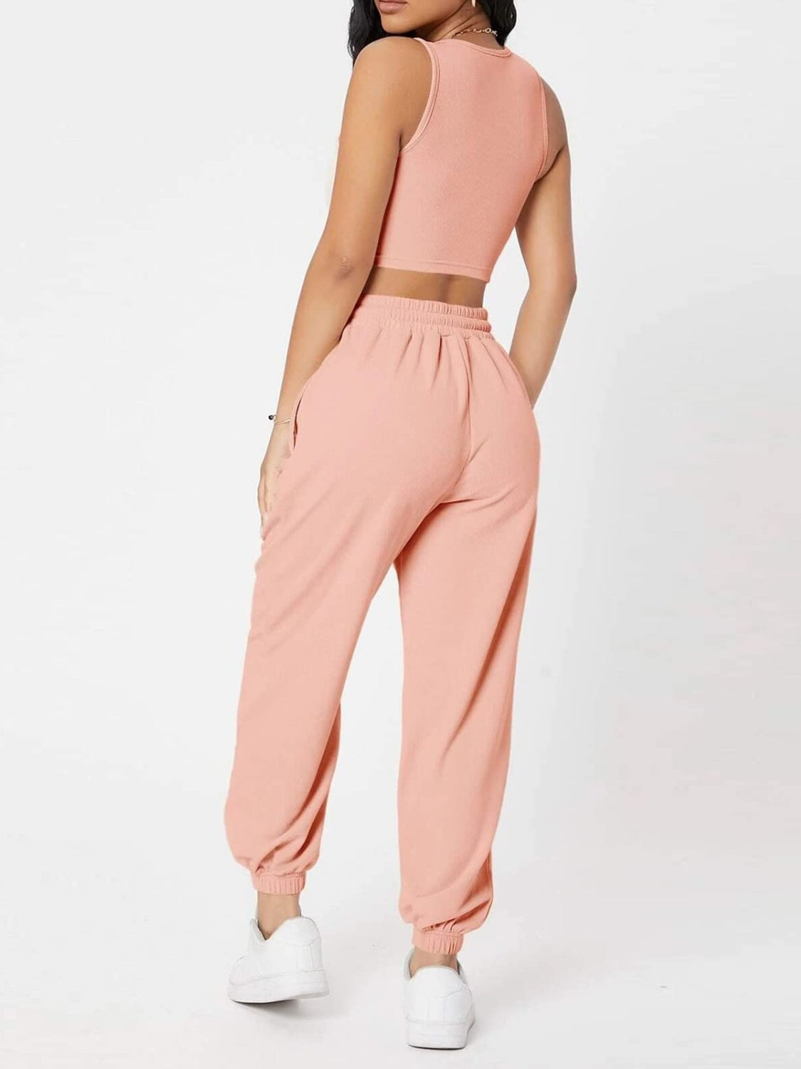 Activewear Top and Drawstring Joggers Set