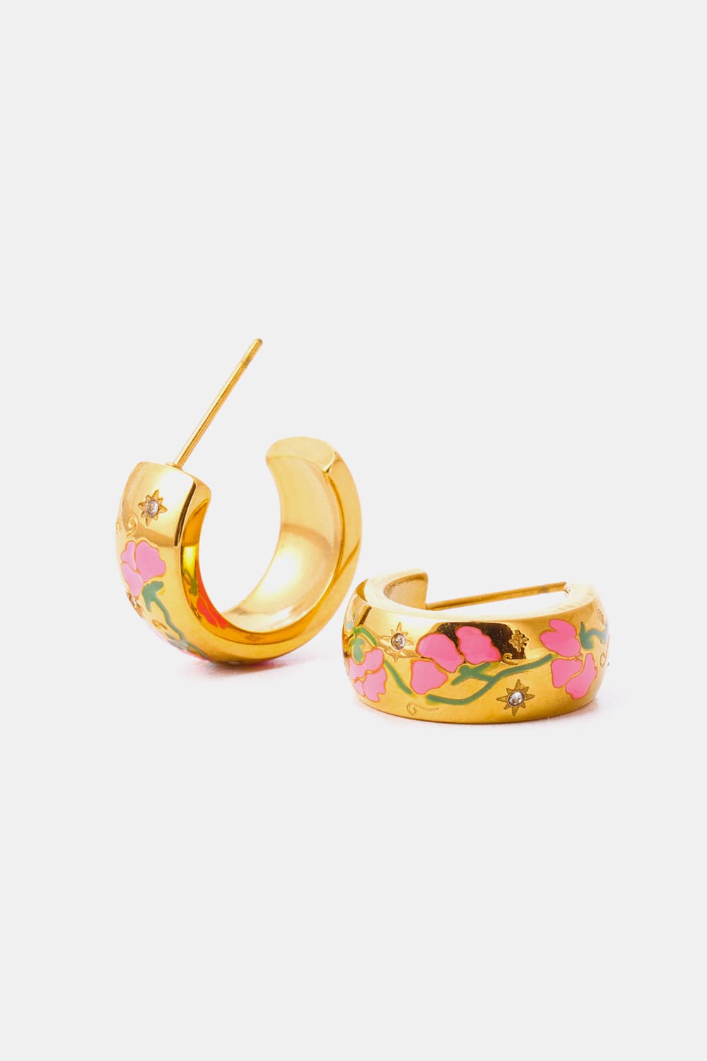 Flower and Me Hoop Earrings