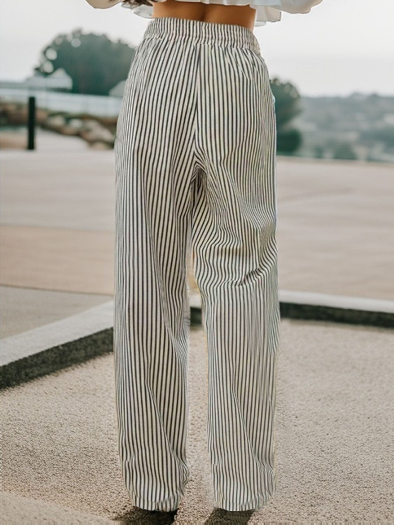 Striped Casual Pants