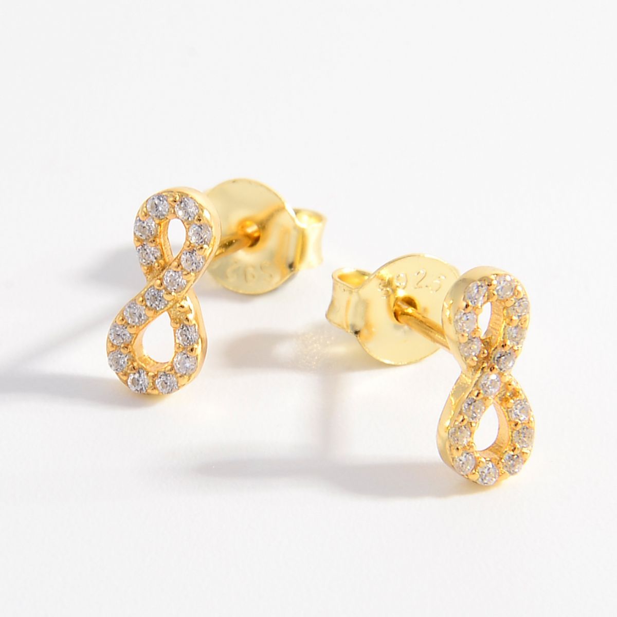 Lucky Number 8 Stud Earrings