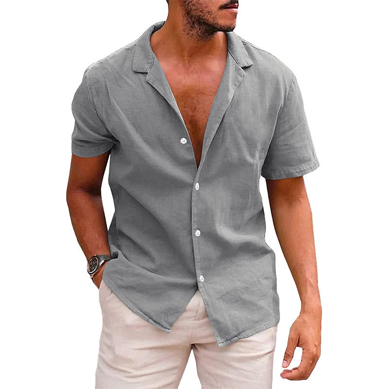 Casual Button Down Short Sleeve Shirt