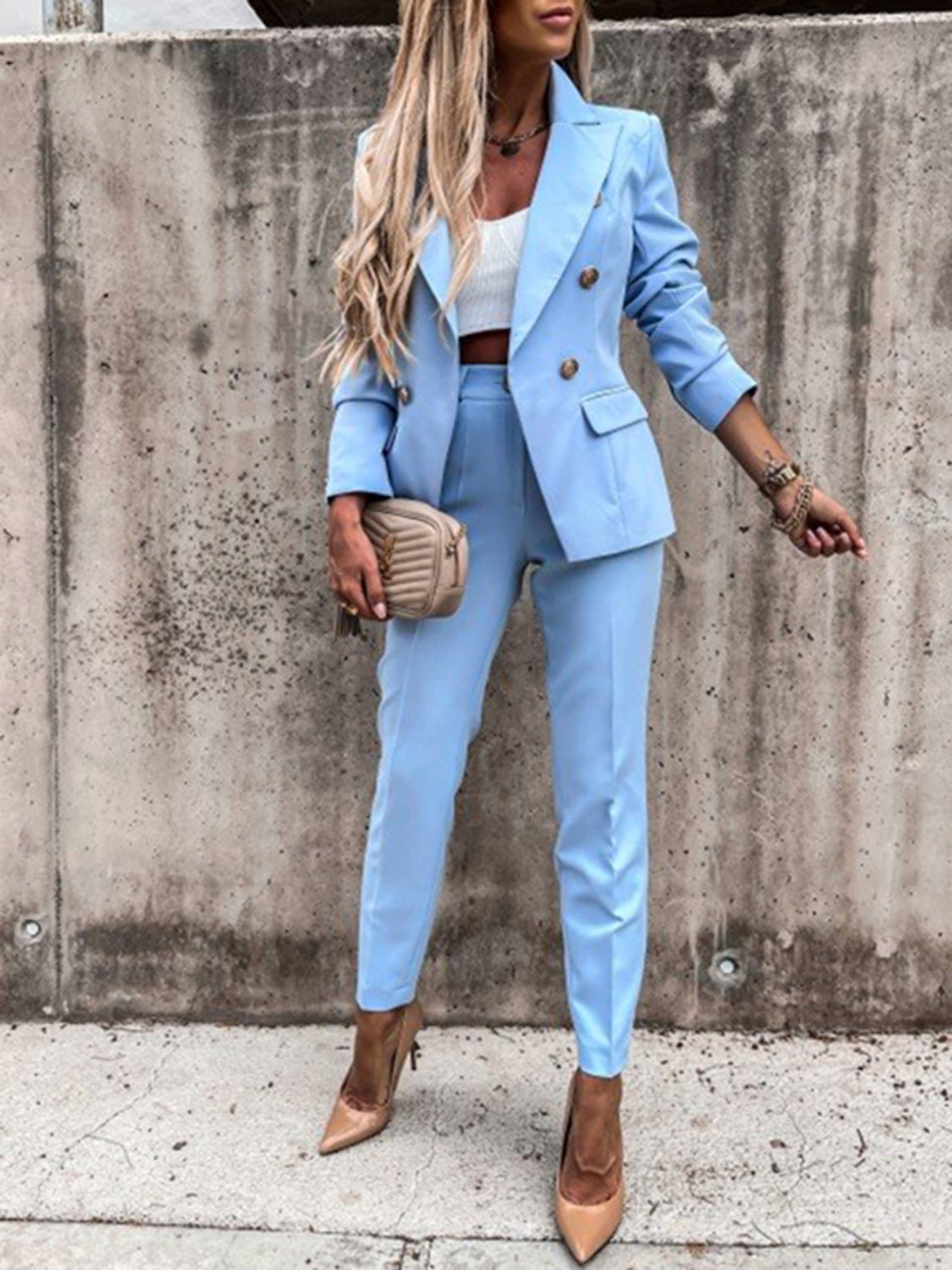 Boss Up Long Sleeve Blazer and Pantsuit