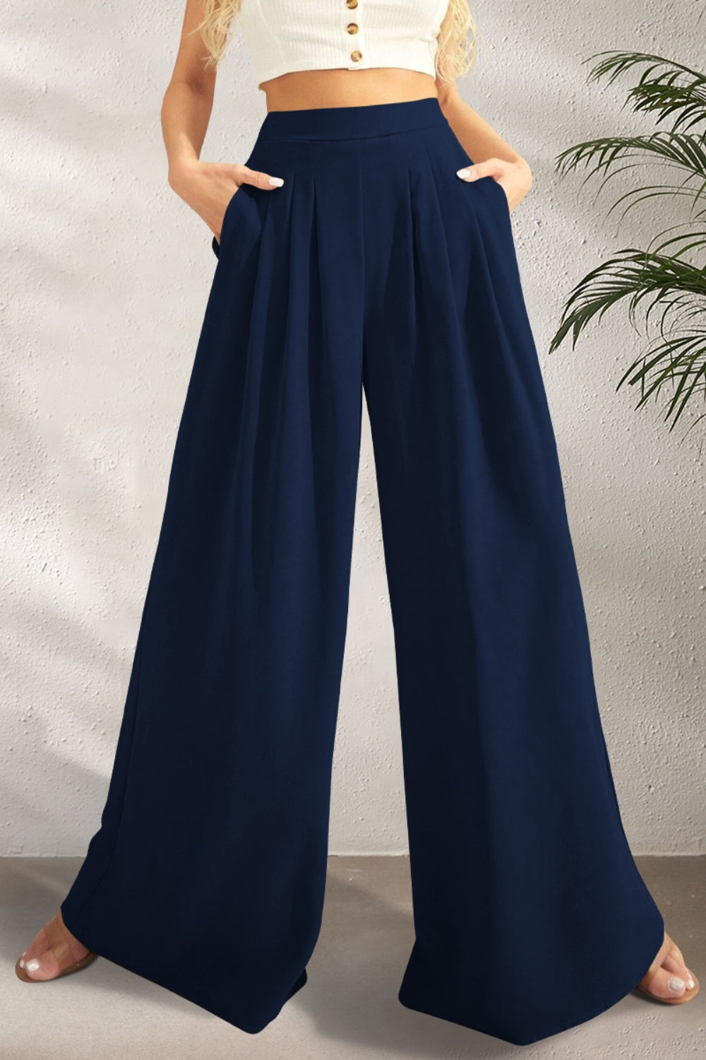 Casual Everyday Wide Leg Pants