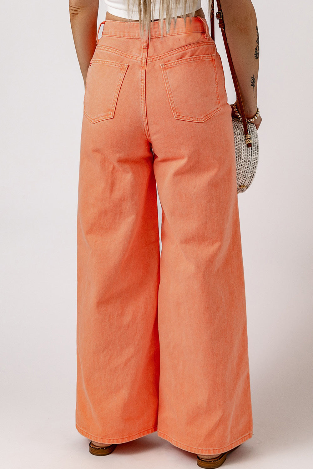 Sherbet Wide Leg High Waisted Jeans