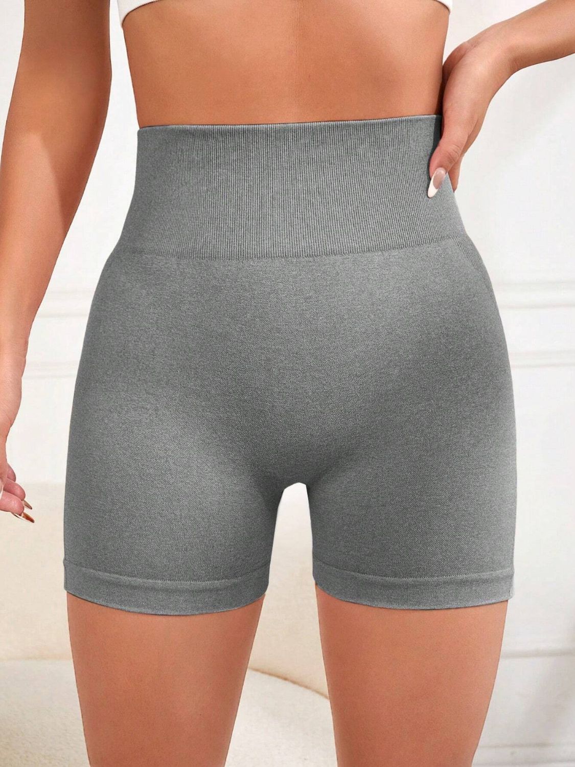 High Waisted BBL Effect Active Shorts