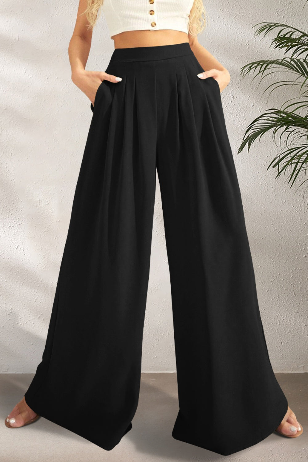 Casual Everyday Wide Leg Pants