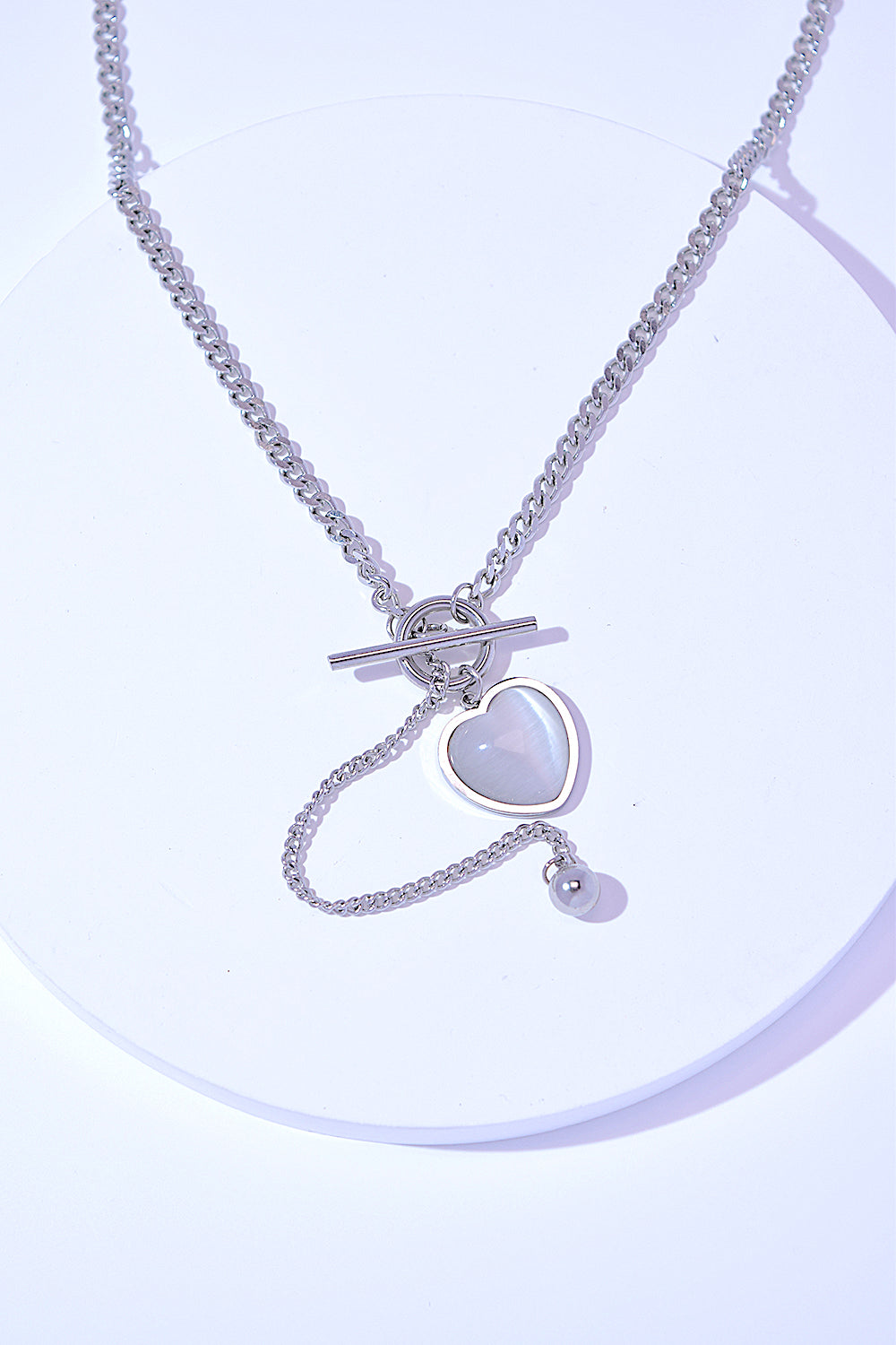 My Heart Silver Necklace