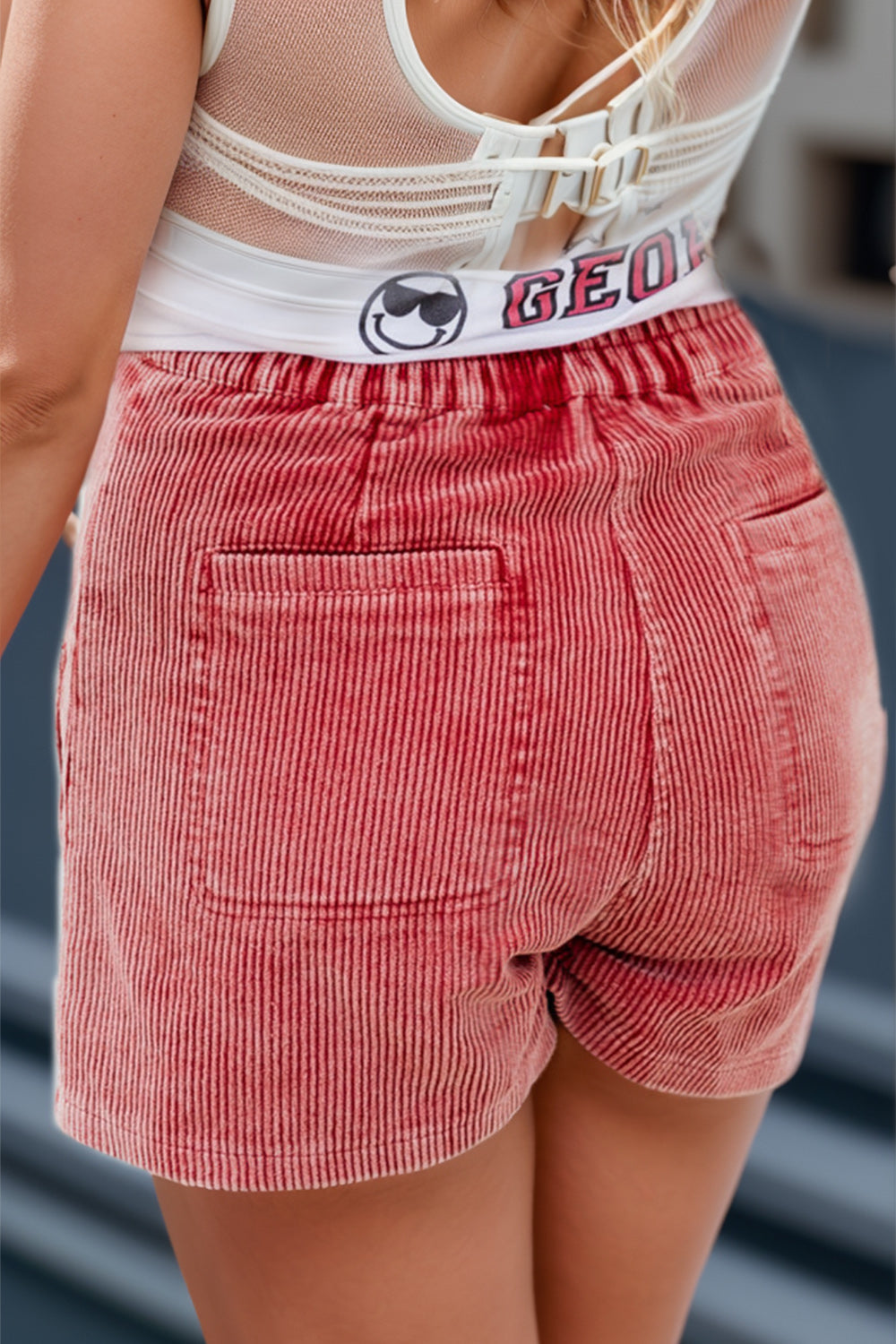 Watermelon Corduroy Shorts