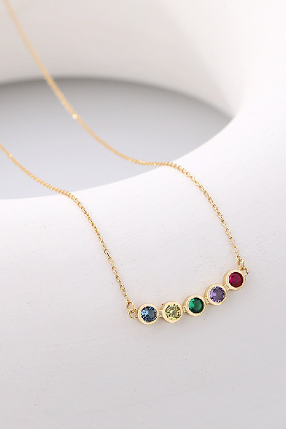 Upside Down Rainbow Necklace