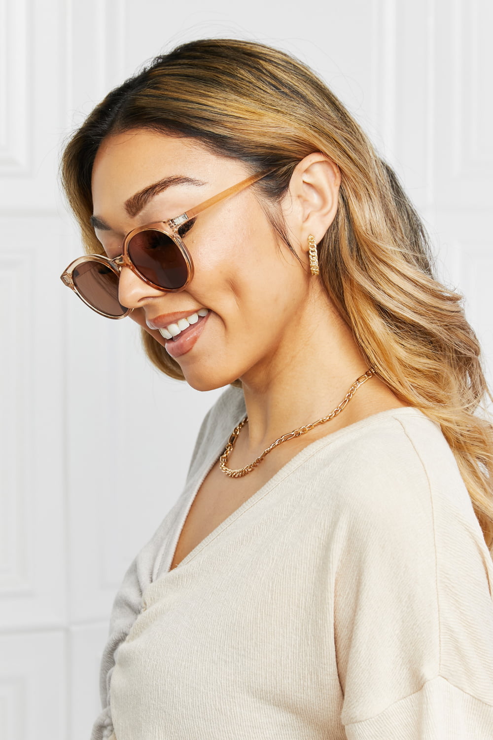 Simple Round Frame Sunglasses