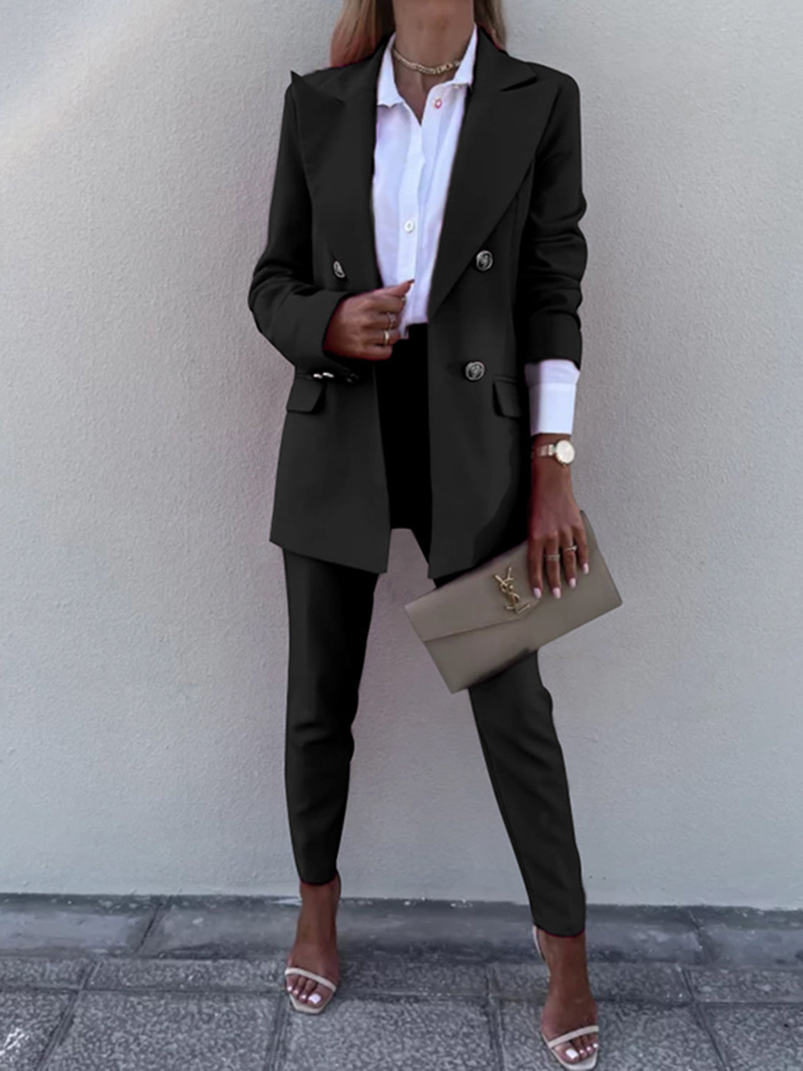 Boss Up Long Sleeve Blazer and Pantsuit