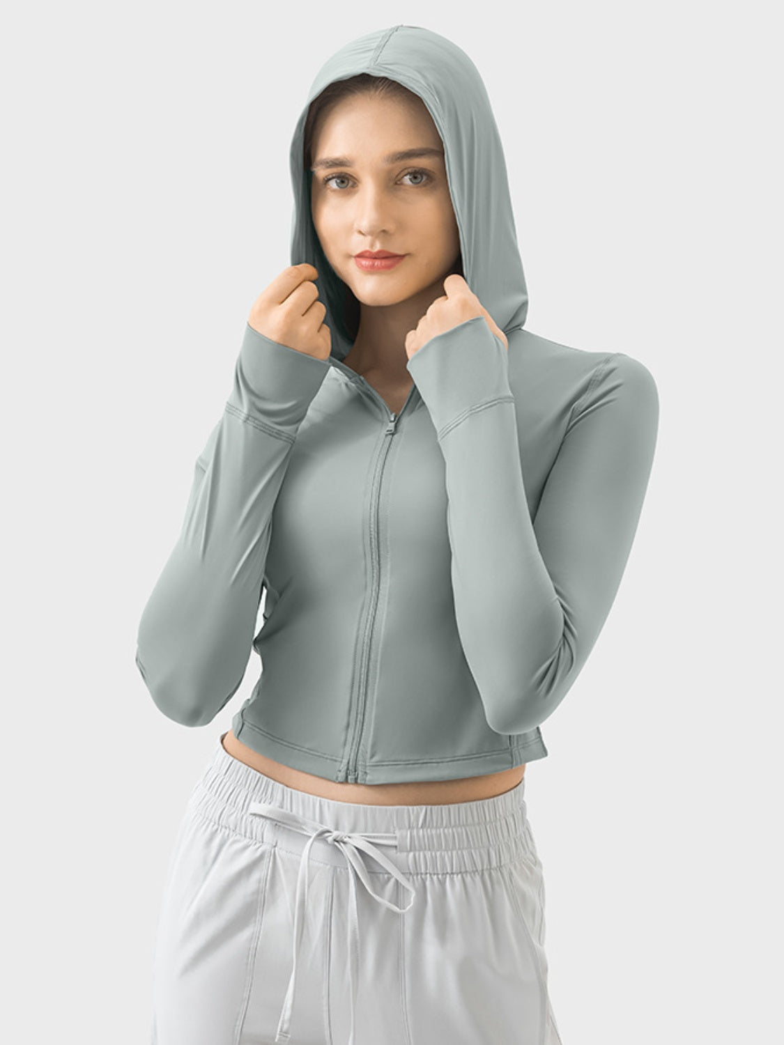 Super Soft Zip Up Hooded Active Wear