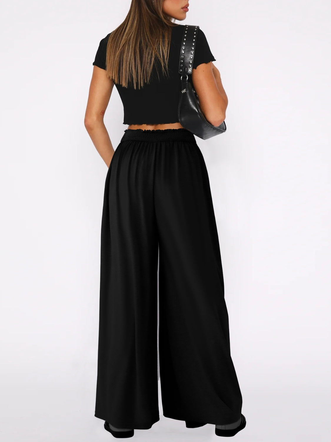 Wide Leg Parachute Pants