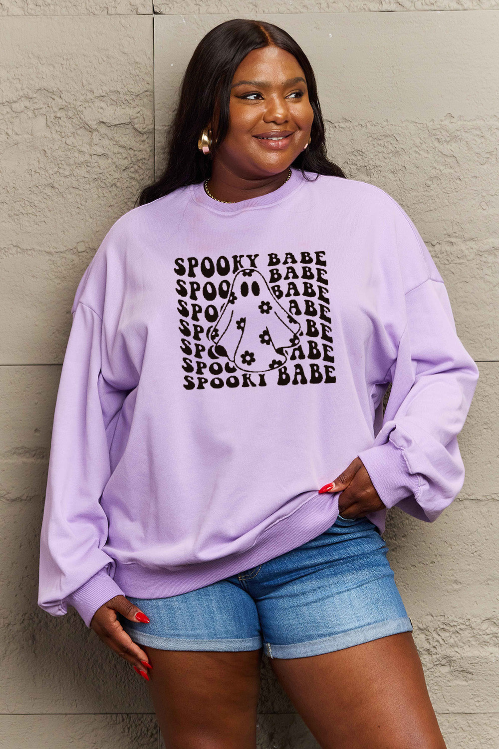 SPOOKY BABE Graphic Sweatshirt