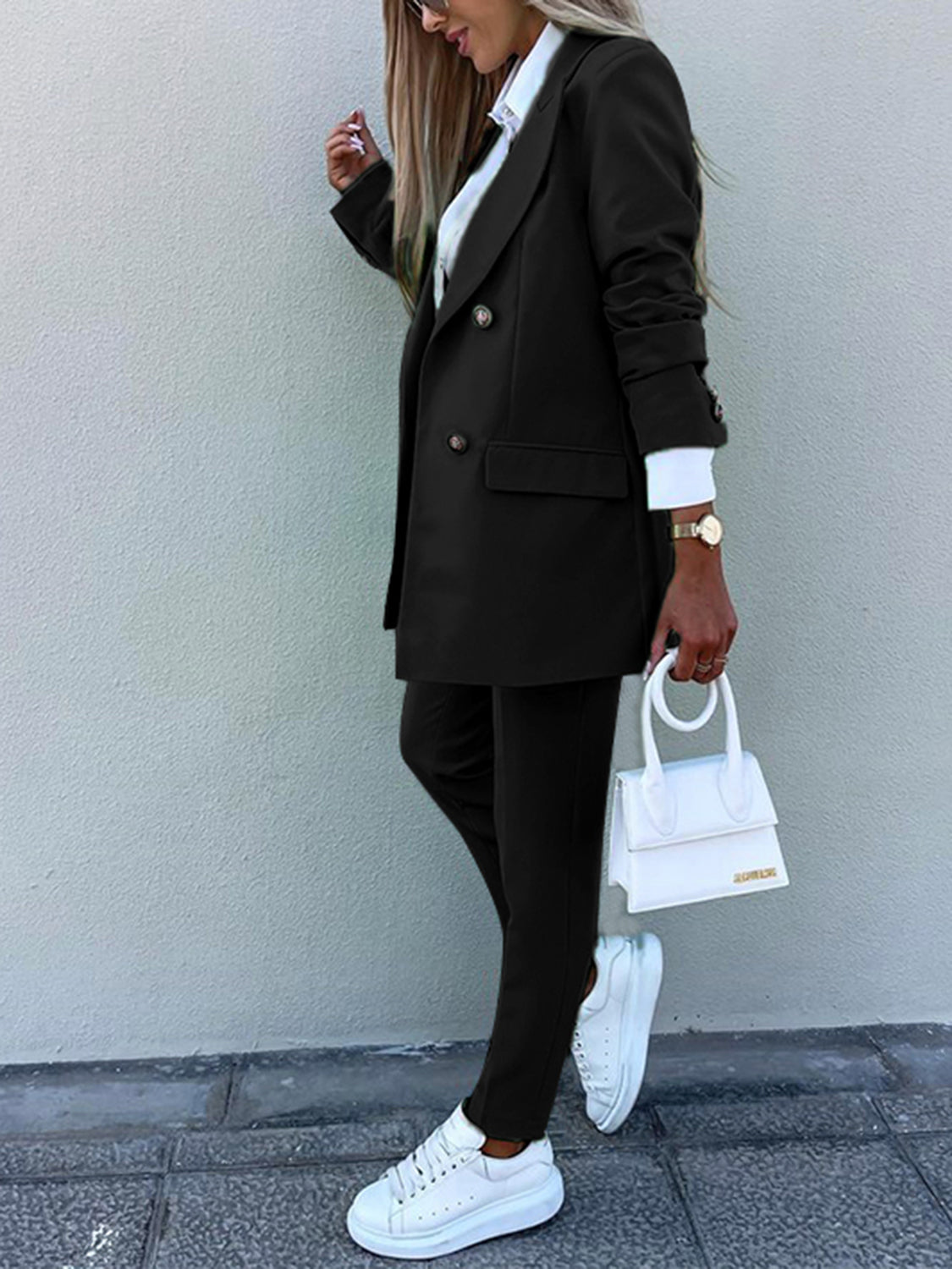 Boss Up Long Sleeve Blazer and Pantsuit